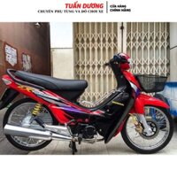 Bộ Vỏ Nhựa Wave Zx Đỏ Đen , Trắng Đen - Dàn Áo Wave Zx , Wave Alpha [ Loại Đẹp ] ( Tặng Kèm Tem 3 Lớp Hàng Xịn )