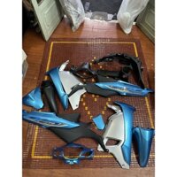 Bộ vỏ nhựa xe máy Wave A110 2017-2025 hàng Việt Nam loại 1 màu Lam