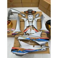 BỘ VỎ NHỰA XE WAVE ALPHA MÀU BẠC LOẠI CAO CẤP LÒNG TRẮNG