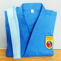 Bộ võ phục Vovinam cao cấp, đồ võ Vovinam bằng vải cotton dày cho võ sư, hlv, võ sinh tập luyện và thi đấu