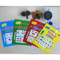 Bộ Vở Viết Xóa Được: Làm Toán Không Sợ Sai ( Bộ 4 Cuốn)