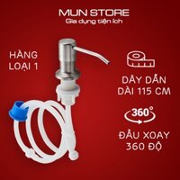 Bộ vòi bơm hút nước rửa bát vòi xịt nước rửa chén gắn bồn rửa tự bơm hút dầu rửa bát với ống dẫn silicon dài 1,2m