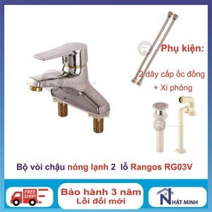 Bộ vòi chậu lavabo Rangos RG-03V