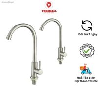 Bộ Vòi Chậu Rửa Chén Bát Nóng Lạnh, Vòi Nước INOX 304 Không Gỉ Siêu Bền – Yobomall