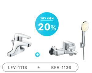 Bộ vòi chậu + sen tắm LFV-111S+BFV-113S