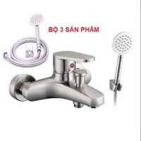 Bộ Vòi củ sen nóng lạnh inox 304 + kèm tay sen