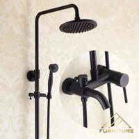 Bộ vòi hoa sen nóng lạnh Đen nhám sang trọng 019