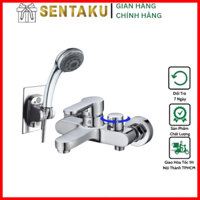 BỘ VÒI HOA SEN NÓNG LẠNH ĐỒNG CAO CẤP SENTAKU  BRASS S300I NÚT MỞ XOAY MỚI BẢO HÀNH 36 THÁNG - SENTAKU