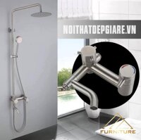 Bộ vòi hoa sen nóng lạnh inox cao cấp 055