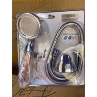 Bộ Vòi Hoa Sen Tăng Áp Vỉ 3 Món Bát Sen, Dây Sen, Giá Đỡ Bát Sen