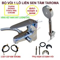 BỘ VÒI LIỀN SEN 1 LỖ ĐỒNG CAO CẤP VIỆT NAM TRM ( LẮP Ở CHẬU LAVABO 1 LỖ )