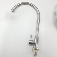 Bộ Vòi Rửa Chén INOX 304 kèm đầu vòi rửa NHỰA TRONG cao cấp, dây cấp nhựa trắng 4 tấc Như hình và video - Loại Thường