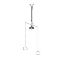 Bộ vòi sen Ø90mm âm trần với lò xo tắt mở nước cổ điển bằng đồng Italica - 399-299BIS90
