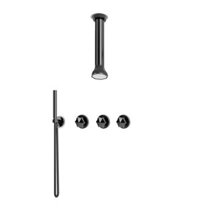 Bộ vòi sen âm trần có sen cầm tay Bloom stainless steel