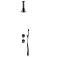 Bộ vòi sen âm trần có sen cầm tay Cone stainless steel - 9006446