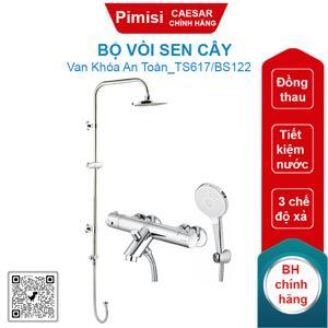 Bộ vòi sen cây Caesar TS617/BS122 Nhiệt độ