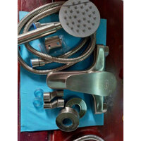 Bộ Vòi Sen dây nhà tắm nóng lạnh kèm Vòi Nước inox 304 không gỉ sét