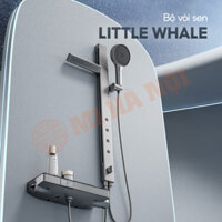 Bộ vòi sen Little Whale V Style/ EA – Điều chỉnh nóng lạnh, massage vai lưng