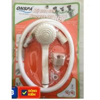Bộ vòi sen nhựa cao cấp dây PVC 1m5 xoay 360* Onspa L101