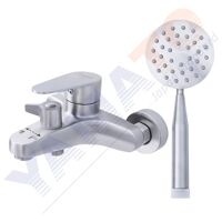 Bộ vòi sen nóng lạnh Inox SUS 304 YAMATO YCSNI0202  chuyển nước gạt  tặng 01 cuộn cao su non