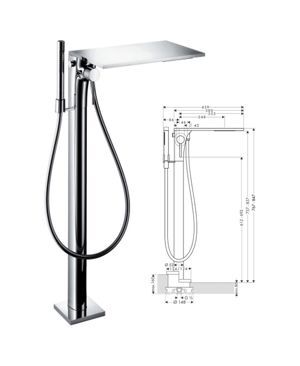 Bộ vòi sen xả bồn HAFELE Axor 589.29.492