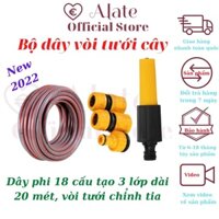 Bộ vòi tưới cây dài 25 mét dây ống nước phi 18 cấu tạo 3 lớp Lionking Tonydx rửa nhà, máy lạnh, tắm thú cưng Alate Store