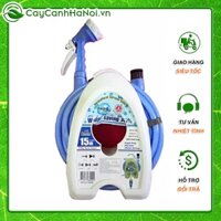 Bộ vòi tưới cây, rửa xe, vòi xịt đa năng tiết kiệm nước AQUA MATE MHR-310 dài 10m-15m chính hãng nhập khẩu 🌱