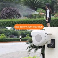 Bộ vòi tưới cây, rửa xe Lionking 30 MÉT (PHIÊN BẢN CAO CẤP). Rulo cuộn ống tự động