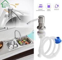 Bộ Vòi Xịt Nước Rửa Chén Inox 304 Gắn Vào Bồn Rửa Chén Có Dây Nối Dài 120cm Tới Chai Nước Rửa Chén Lớn Tiện Lợi