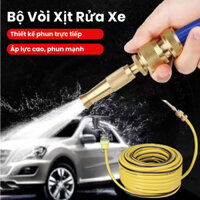 Bộ Vòi Xịt Rửa Xe Tăng Áp, Súng Phun Nước Áp Suất Cao Đa Năng, Vòi Tưới Cây, Rửa Xe Tiện Dụng
