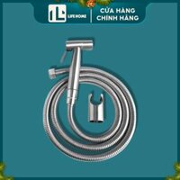 Bộ Vòi Xịt Vệ Sinh INOX 304 Cao Cấp Dây Xịt Dài 120cm - Vòi Xịt Bồn Cầu - Toilet LIFE HOME