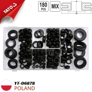 Bộ vòng đệm cao su tổng hợp 180 chi tiết Yato YT-06878