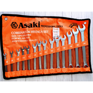 Bộ vòng miệng 14 chi tiết Asaki AK-7505 - C2-824mm
