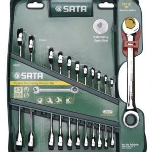 Bộ cờ lê vòng miệng tự động Sata 09066 - 12 chi tiết
