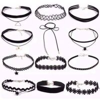 BỘ VÒNG TATTOO CHOKER 12 MÓN [bonus]