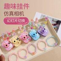 Bộ vòng tay hạt đồ chơi camera chiếu cho trẻ em, cô gái Sanrio Kuromi, ngôi sao