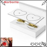 Bộ vòng tay vĩnh viễn NORBORTO, Vòng tay khóa bằng thép không gỉ DIY, Phụ kiện trang sức màu bạc hợp thời trang Bộ dụng cụ làm vòng tay Cặp đôi