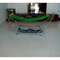 bộ võng xếp duy lợi sơn cỡ đại bao gồm khung võng + lưới võng quà tặng móc áo duy lợi