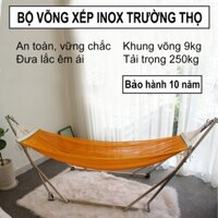 Bộ võng xếp INOX cao cấp Trường Thọ ( Bảo hành 10 năm 1 đổi 1)