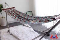 Bộ Võng Xếp Inox Vải Cotton Trường Thọ - 250 x 70 x 80cm