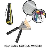 Bộ vợt cầu lông 2 cái Boshika 777 Đen