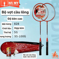 Bộ vợt cầu lông 828 Kèm 2 trái cầu nhựa