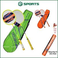 Bộ Vợt Cầu Lông Chính Hãng (2 Vợt) DECOO 33, Cặp Vợt Cầu Lông Tốt Nhẹ Dây Căng