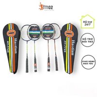 Bộ vợt cầu lông người lớn, học sinh chính hãng Haotian, cặp vợt cầu lông tặng kèm quả cầu nhựa