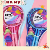 Bộ Vợt Cầu Lông trẻ em cao cấp 1 Túi 2 Vợt tặng 3 Quả Cầu Nhựa