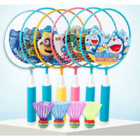 Bộ vợt cầu lông trẻ em cho bé mini tặng kèm 2 quả cầu, đồ chơi vận động phát triển tăng chiều cao rèn phản xạ tập trung