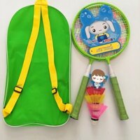Bộ vợt cầu lông trẻ em, tặng kèm 3 quả cầu. Vợt cầu lông cho bé