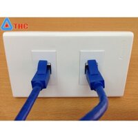 Bô wallplate ổ cắm mạng RJ45 Panasonic 2 cổng âm tường