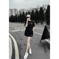 Bộ Whoau Gấu chân váy màu be