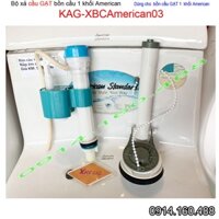Bộ xả bồn cầu 1 khối KAG-XBCAmerican03, Ruột két nước xí bệt liền khối tay gạt xả êm thoát nước mạnh lỗ xả D80